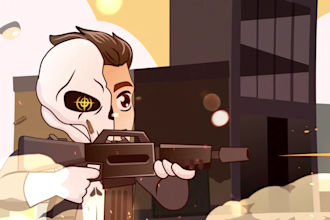 animated music video in 2d style