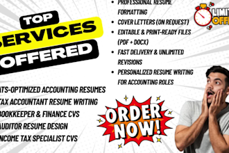 create a professional resume for tax accountants
