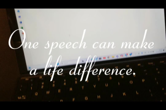 write a nice speech for your academics