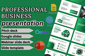 design investor fundraising, google slides, webinar slide deck