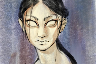 draw an illustration in my creepy dark artstyle for you