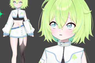 draw and rig live2d vtuber model, 2d vtbuer model, vtbuer rigging