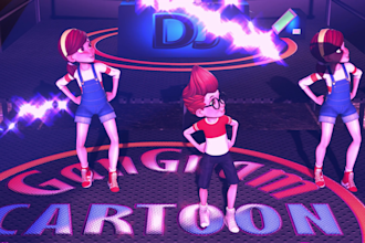 do 3d kids animation, dance, rhyme, music video