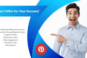 be your pinterest marketing and do design, SEO, and management