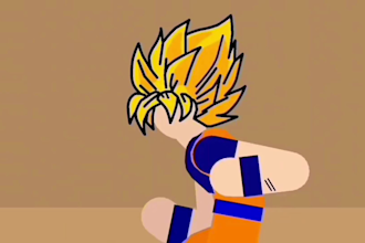 do stick figure animation, stickman animation