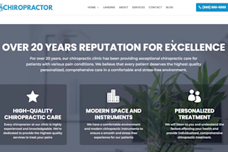 design a professional chiropractic website for your practice