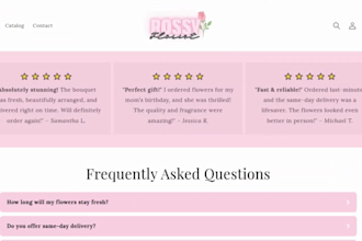 design flower website flower shopify store shopify store flower store