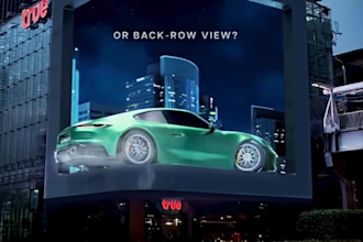 3d anamorphic billboard animation 3d product promo showcase 3d commercial video