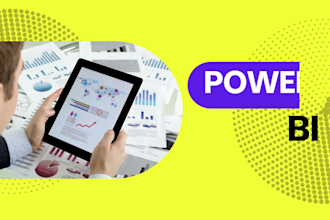 be your data analyst in power bi, python, sql, tableau, and excel expert