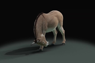 do 3d animal animation, 3d animal model, 3d character, cgi, vfx compositing