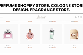 build perfume shopify store fragrance perfume store cologne dropshipping website