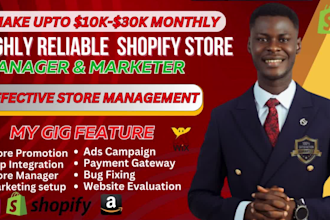 be your shopify virtual assistant, for shopify marketing manager, social media