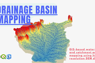 create dem, watershed, drainage network and hydrology models