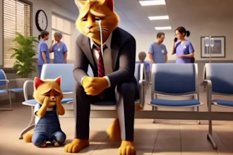 create superealistic viral ai cat videos with sad cat stories for social media