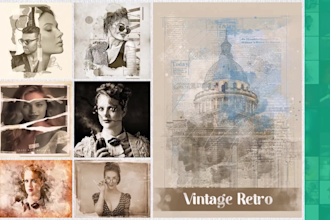 create watercolor, double exposure dripping dispersion all photoshop effect