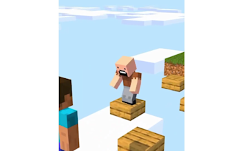 create 3d minecraft music video, minecraft animation video