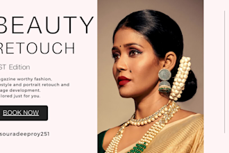 high end portraiture and fashion photography editing