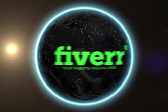 make a professional 3d earth logo animation for intro or outro youtube HD 4k