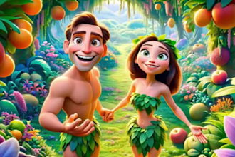 do ai video art and ai animation story, ai kids music video