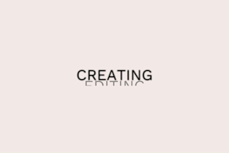 video editing and creating