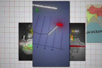 create a map animated short, tiktok or reel