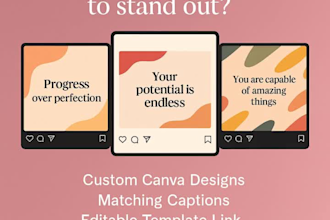 aesthetic instagram quotes and captions using canva