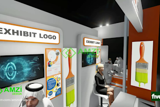 design magnificent exhibition stand kiosk with  technical drawings