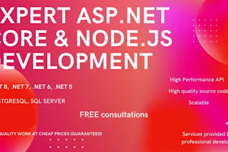 build your dot net core web api nodejs projects