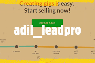 setup your gigs and seller account for fiverr profile