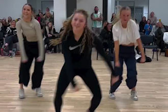 do afro dance, african gospel dance, and afrobeat group shuffle dance showcases