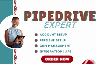 setup pipedrive CRM capsule perfex vtiger crm be zapier crm ai automation expert
