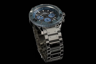 do realistic 3d watch animation watch modeling and rendering