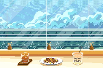 make pixel art background or landscape for you