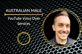 be your male youtube voice over