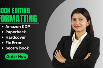 proofread edit format upload your poerty novel poem for amazon kdp, kdp upload