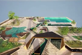 remodel architectural city, real estate 3d map design, landscape ultra rendering