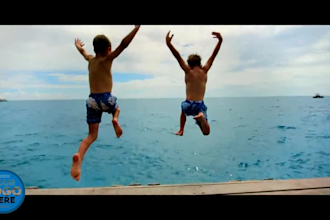 add logo and text in travel promo video ads