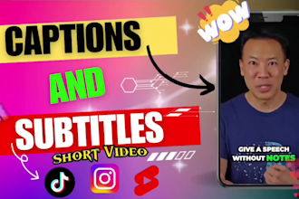 add captions or subtitles in yt shorts, ig reels and tiktok