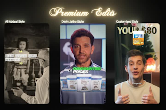 edit viral videos, instagram reels, tiktok and ads