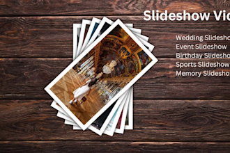 create wedding, birthday, memorial and event photo slideshow video