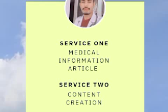 write a high quality article for medical and health