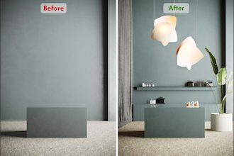 create virtual room staging, renovation virtual furniture