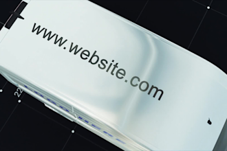 make delivery truck your logo video