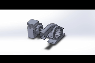create industrial equipment or machine assembly in solidworks