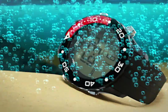 do 3d watch animation video, 3d watch model, wrist watch