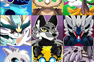 create a custom animated furry pixel art profile picture