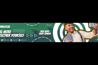 design attractive youtube channel art