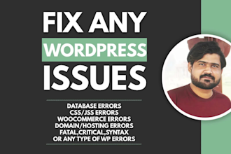 fix wordpress error, wordpress bugs, wordpress bug fix, wordpress fix
