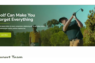 build golf website sport website outdoor recreational website sport landing page