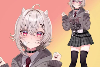 3d vtuber model live2d vtuber rigging custom anime vrchat model vrc avatar vroid